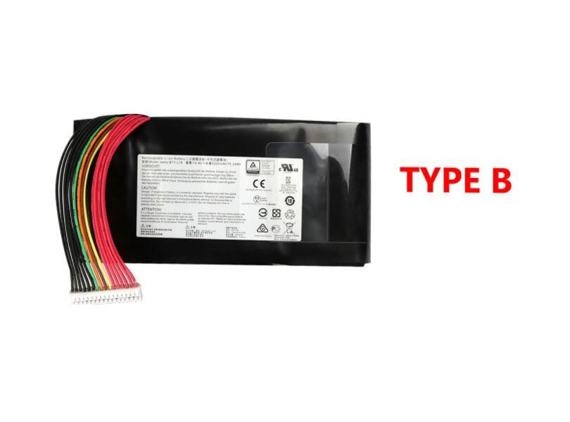 Batterie MSI GT76 Titan DT 10SFS 5225mAh 75.24Wh